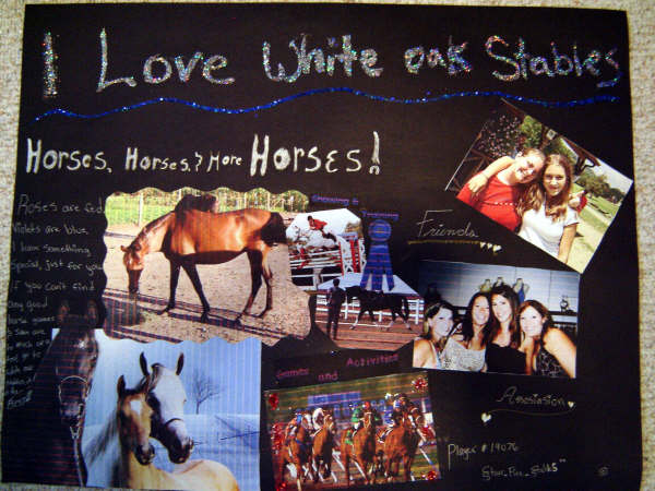 I Love White Oak Stables Poster